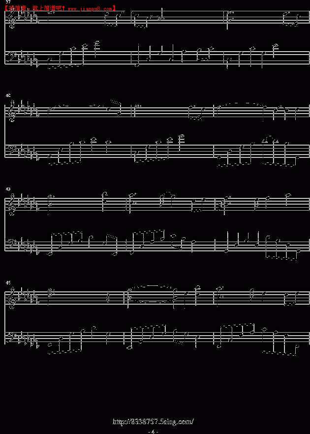 音炫 回不去的时光 钢琴谱pic4 www.jianpu8.cn