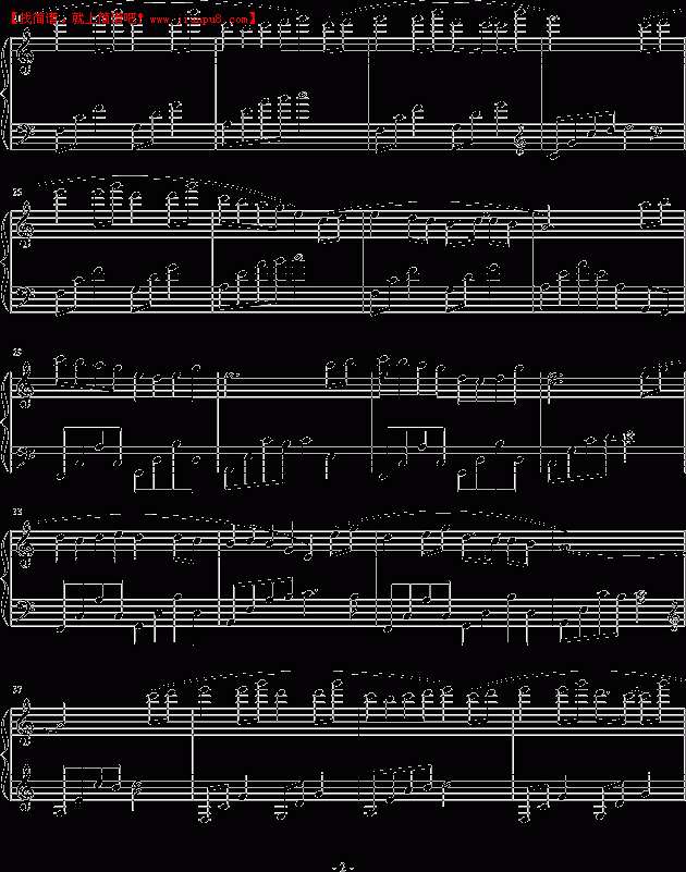 天使DELIA 为君倾城 钢琴谱pic2 www.jianpu8.cn