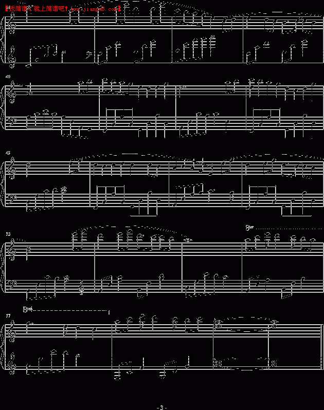 天使DELIA 为君倾城 钢琴谱pic3 www.jianpu8.cn