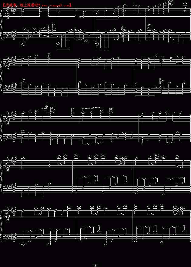 蕾诺丝 看得见的明天 钢琴谱pic3 www.jianpu8.cn