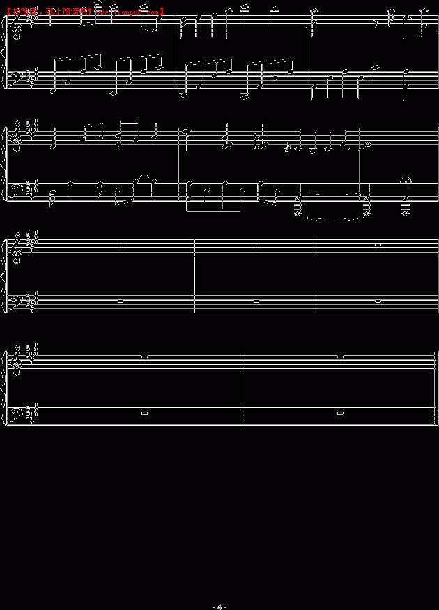 蕾诺丝 看得见的明天 钢琴谱pic4 www.jianpu8.cn