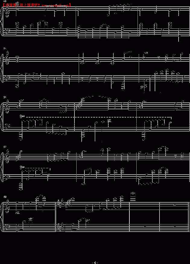 蕾诺丝 我身边的那个少女 钢琴谱pic4 www.jianpu8.cn