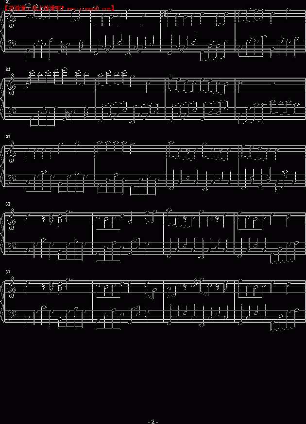 V冲啊 爱在左边 钢琴谱pic2 www.jianpu8.cn