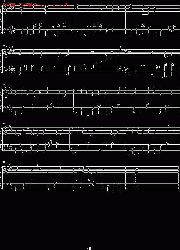 O.H. 逝水童年 钢琴谱pic3 www.jianpu8.cn