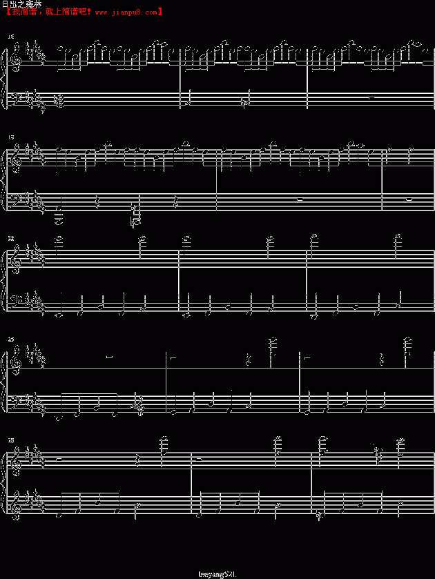 leeyang521 日出之森林 钢琴谱pic2 www.jianpu8.cn