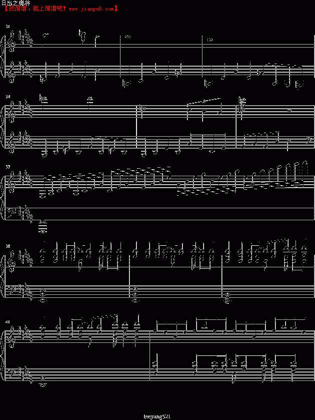 leeyang521 日出之森林 钢琴谱pic3 www.jianpu8.cn