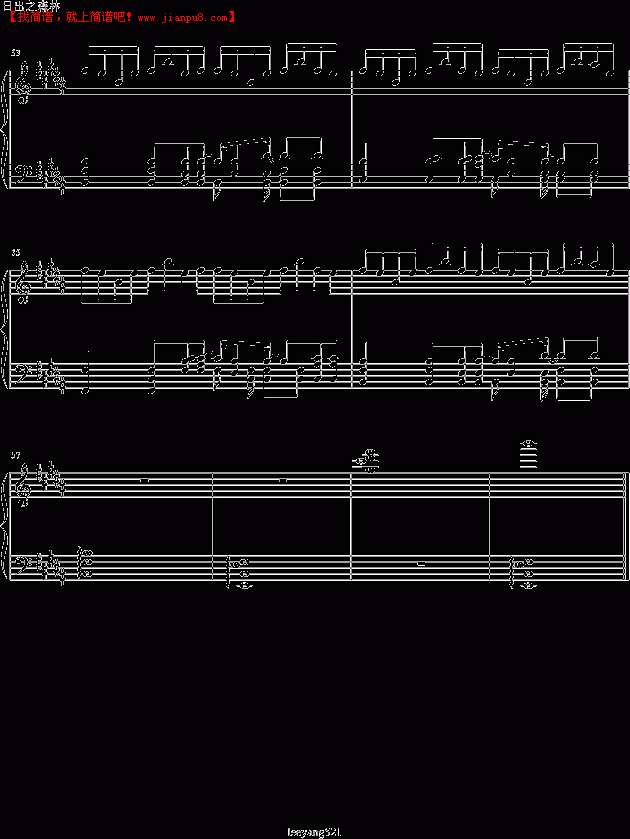 leeyang521 日出之森林 钢琴谱pic5 www.jianpu8.cn