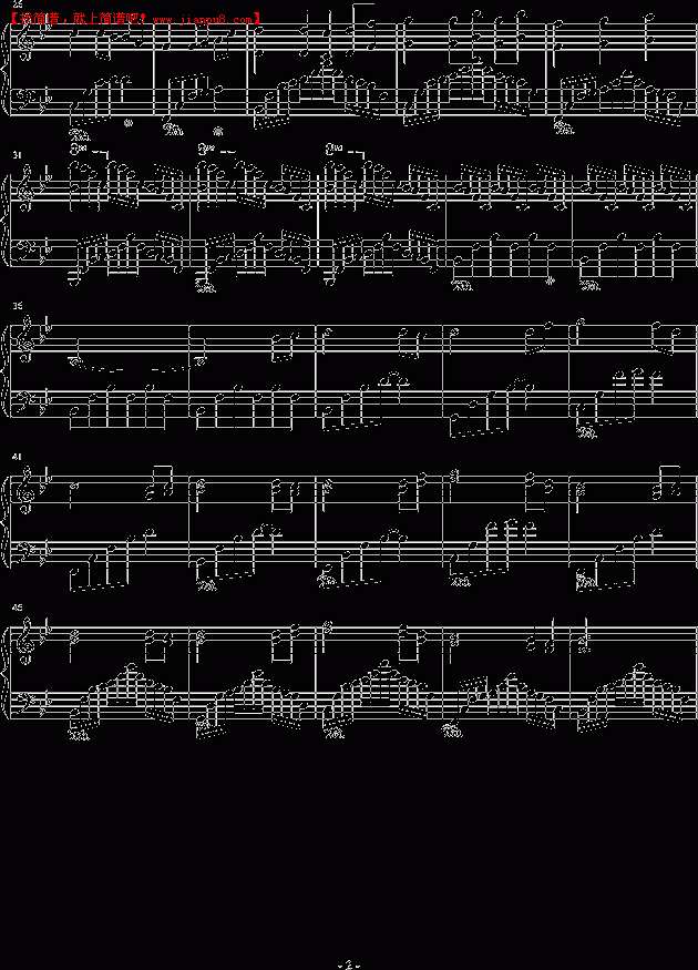 wuliangyou 瞬间的感动 钢琴谱pic2 www.jianpu8.cn