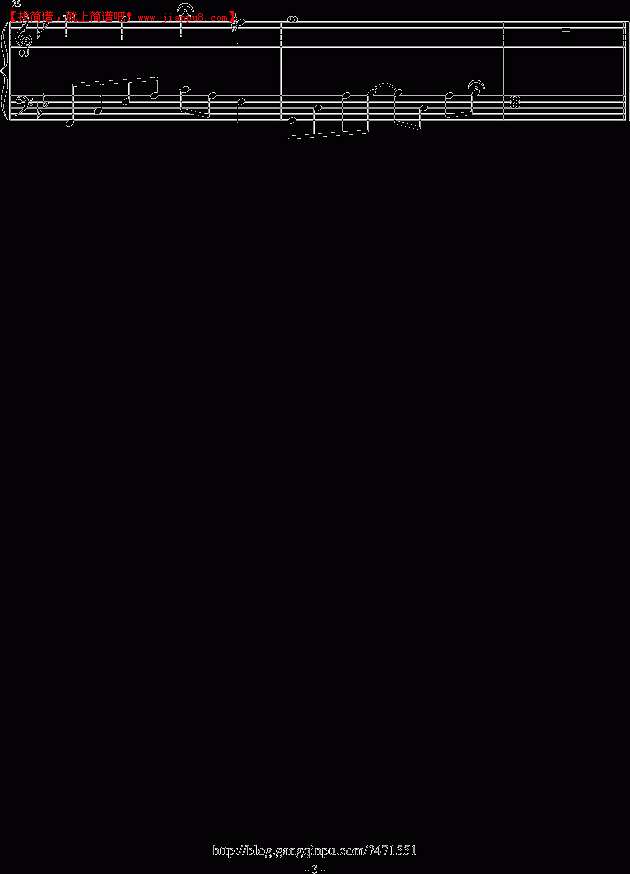 音炫 徒步的背影 钢琴谱pic3 www.jianpu8.cn