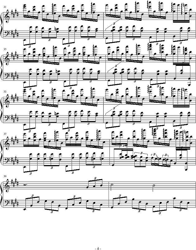 血腥残阳 田野里开着鸢尾花 钢琴谱pic4 www.jianpu8.cn