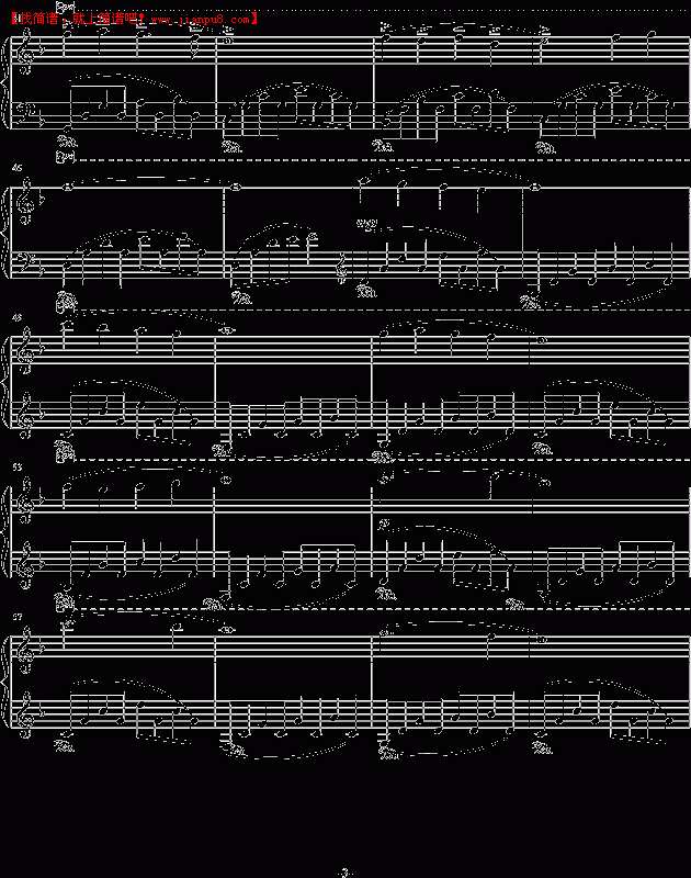 你听得到 一首悲伤的曲子 钢琴谱pic3 www.jianpu8.cn
