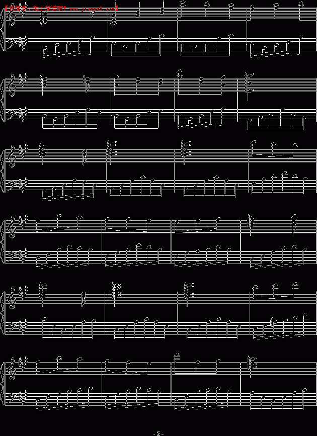 宇文宣德 手机铃声随想 钢琴谱pic2 www.jianpu8.cn