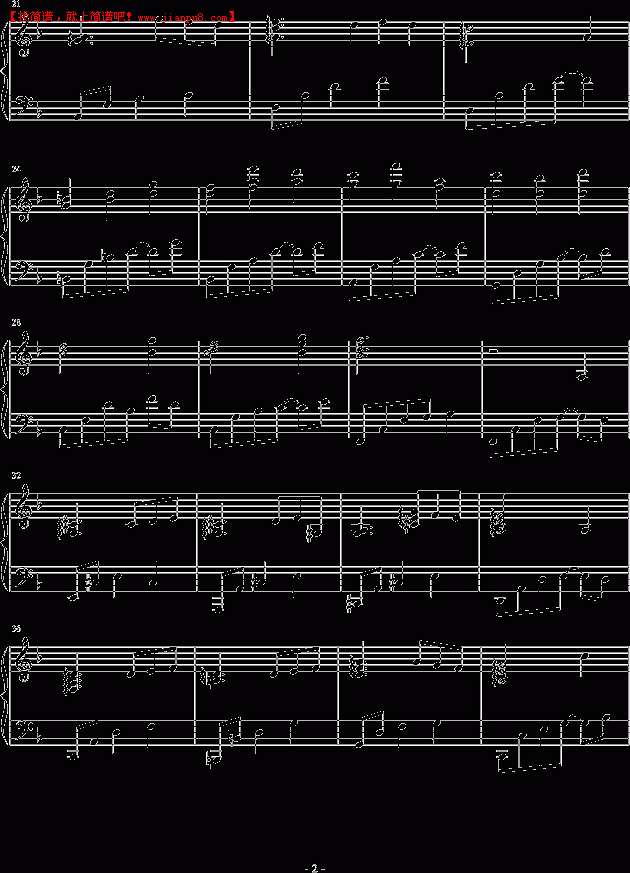 每一天 风之音韵 钢琴谱pic2 www.jianpu8.cn