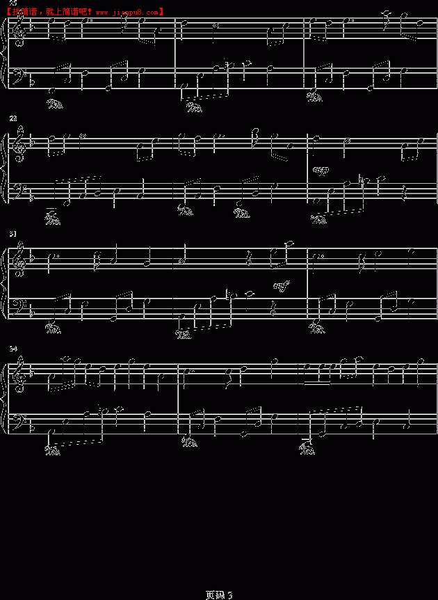 小熙 雨过晴 钢琴谱pic3 www.jianpu8.cn