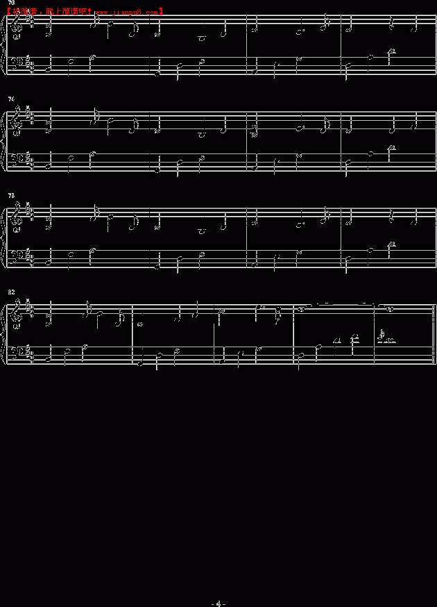 血泪杀 只有灵魂，在跳舞 钢琴谱pic4 www.jianpu8.cn