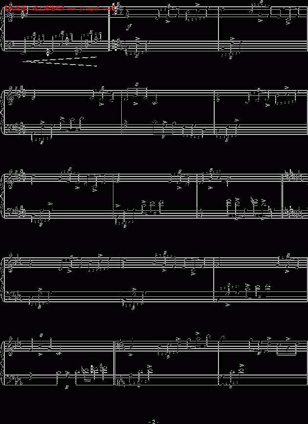 鲜远 孤独者远航 钢琴谱pic2 www.jianpu8.cn