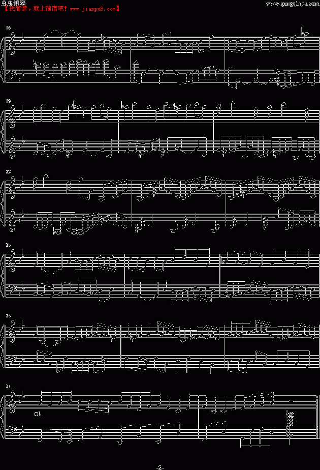 KevinX Fugue in Flat B 钢琴谱pic2 www.jianpu8.cn