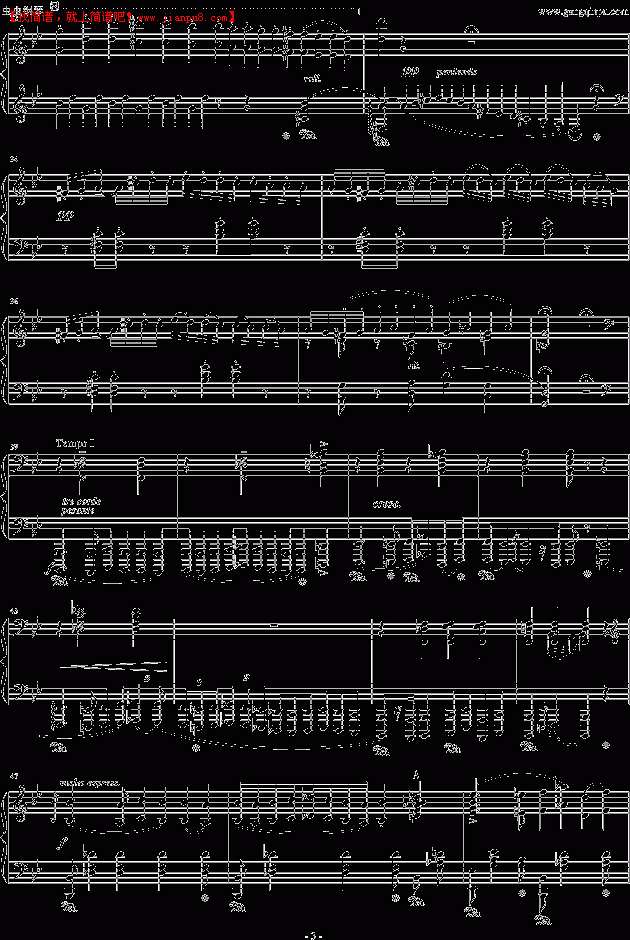 李斯特 匈牙利狂想曲第3号 钢琴谱pic3 www.jianpu8.cn