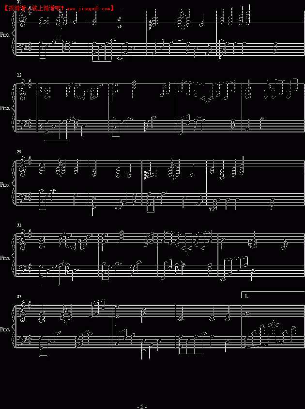 吴良友 确实春风得意时 钢琴谱pic2 www.jianpu8.cn