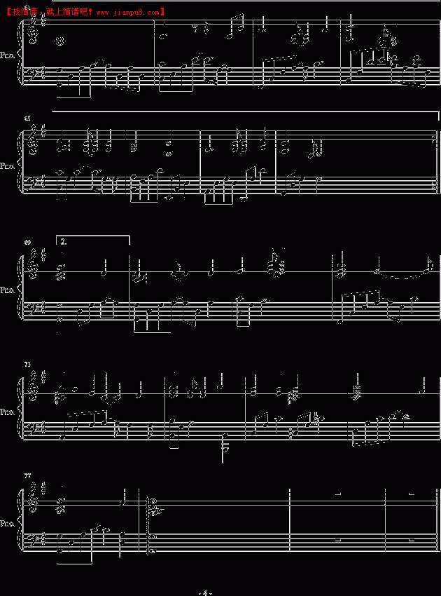 吴良友 确实春风得意时 钢琴谱pic4 www.jianpu8.cn