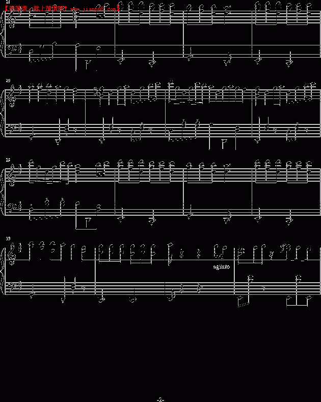 逸云 没写完的诗 钢琴谱pic2 www.jianpu8.cn