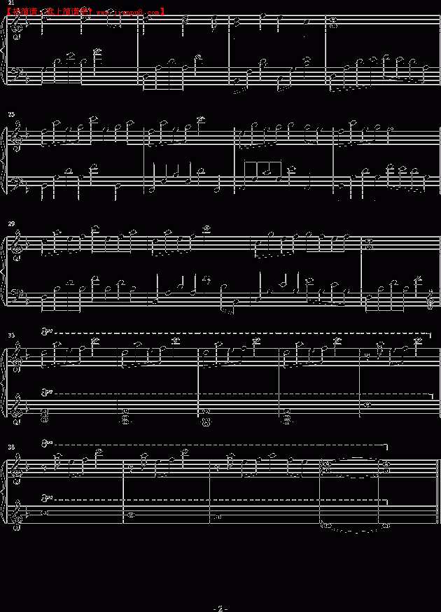 天使DELIA 焰火 钢琴谱pic2 www.jianpu8.cn