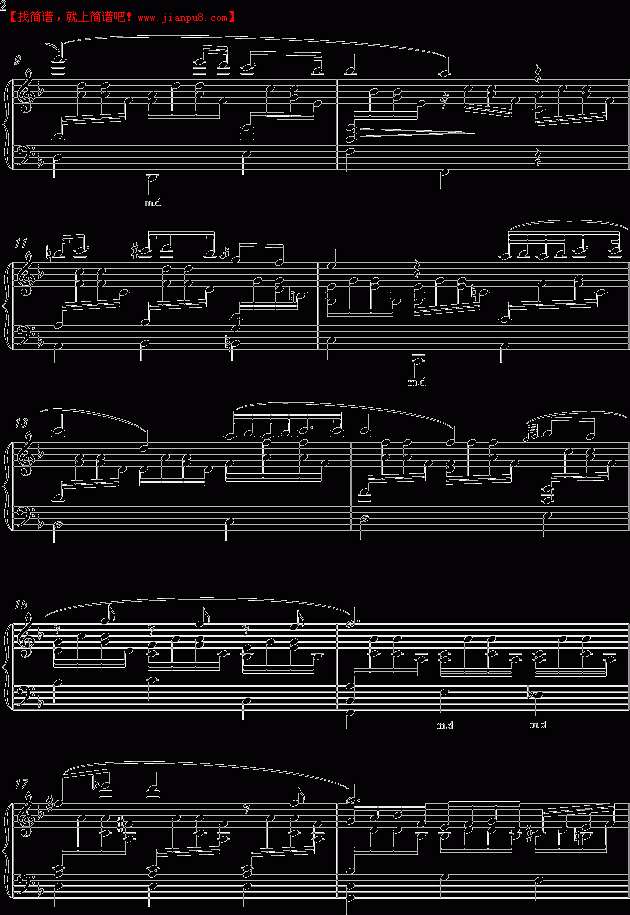 格鲁克 格鲁克旋律 钢琴谱pic2 www.jianpu8.cn