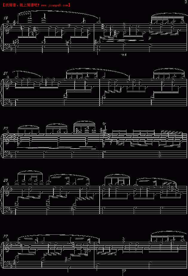 格鲁克 格鲁克旋律 钢琴谱pic3 www.jianpu8.cn