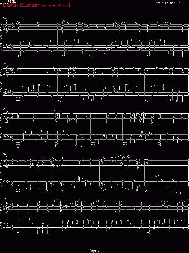 樱KISS 《樱兰高中男公关部》主题曲 钢琴谱pic2 www.jianpu8.cn