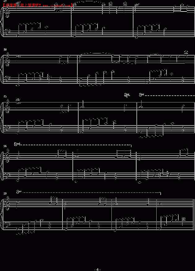 小坤 失恋进行曲 钢琴谱pic4 www.jianpu8.cn