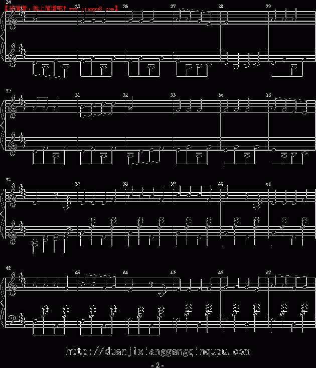 凤师少爷 小鸭子学走路 钢琴谱pic2 www.jianpu8.cn