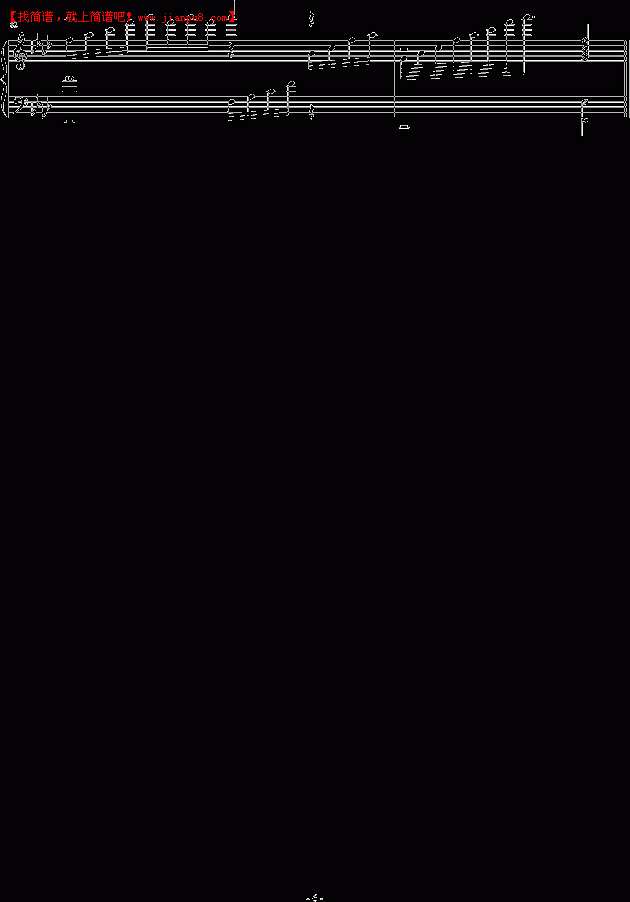 源独孤 今夜雨在哭 钢琴谱pic6 www.jianpu8.cn
