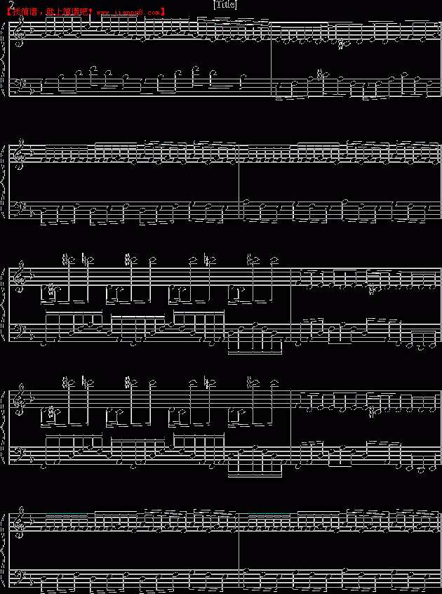 FANTAISIE 地下城之旅 钢琴谱pic2 www.jianpu8.cn