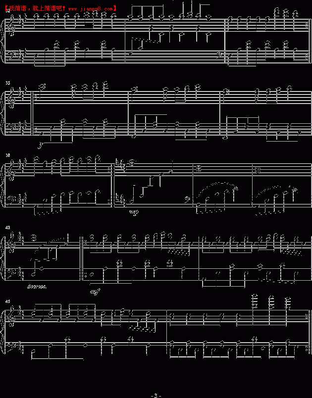 龚勋 紫色的忧伤 钢琴谱pic3 www.jianpu8.cn