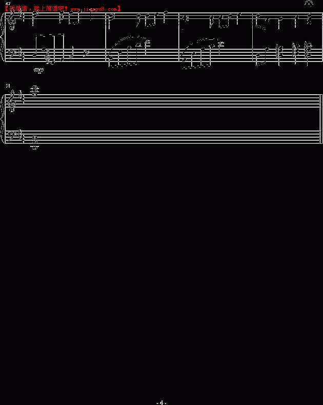 龚勋 紫色的忧伤 钢琴谱pic4 www.jianpu8.cn