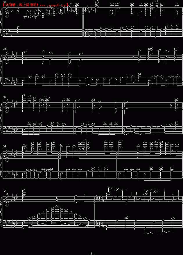 小翰Lishn 秋莎 钢琴谱pic3 www.jianpu8.cn