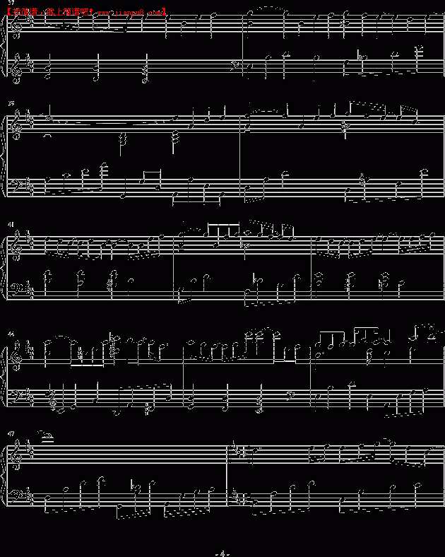 Piano Barking Beast 飘落的藤叶 钢琴谱pic4 www.jianpu8.cn