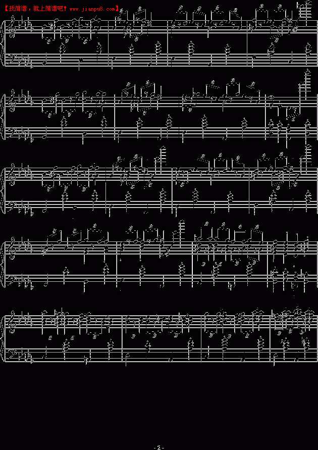 圆葱 暖水澡 钢琴谱pic2 www.jianpu8.cn