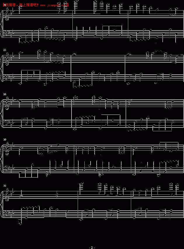 郑翀 白色的边缘 钢琴谱pic2 www.jianpu8.cn