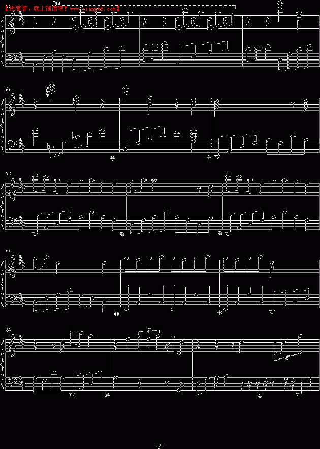 柠檬J 没有爱的祝福 钢琴谱pic3 www.jianpu8.cn
