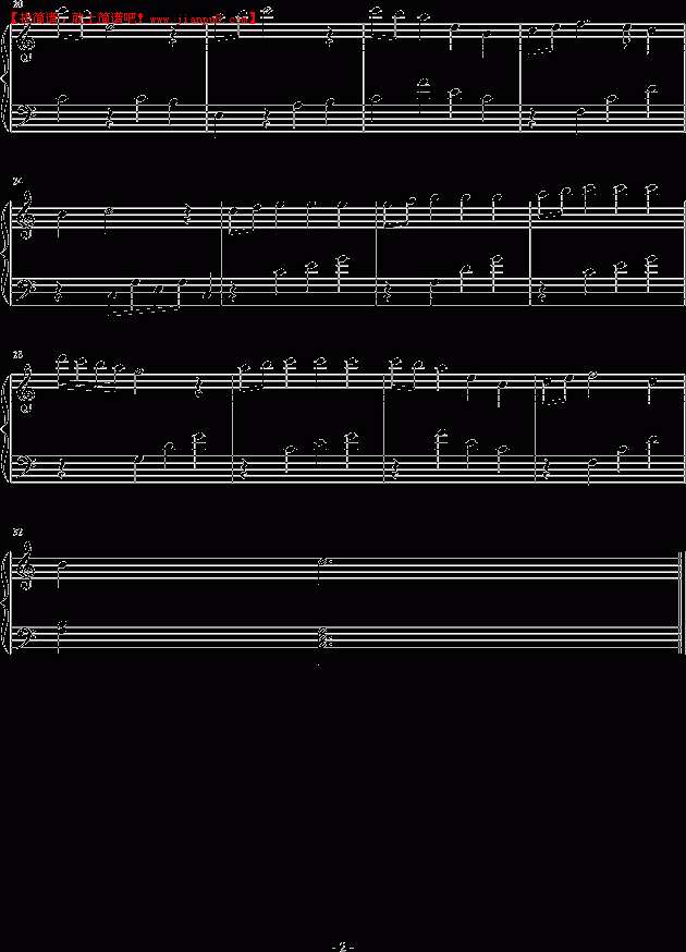 雪梨配螃蟹 自编自演 钢琴谱pic2 www.jianpu8.cn