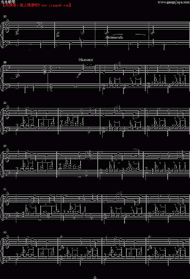 儿童歌曲 洋娃娃的梦 钢琴谱pic2 www.jianpu8.cn