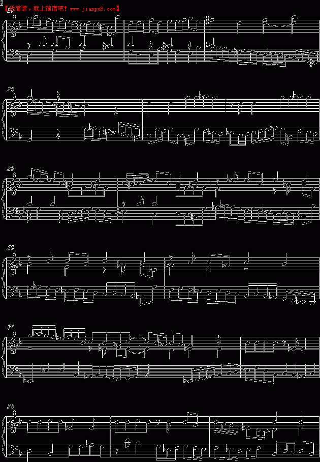 Lady GaGa Lady Gaga Fuga 钢琴谱pic2 www.jianpu8.cn