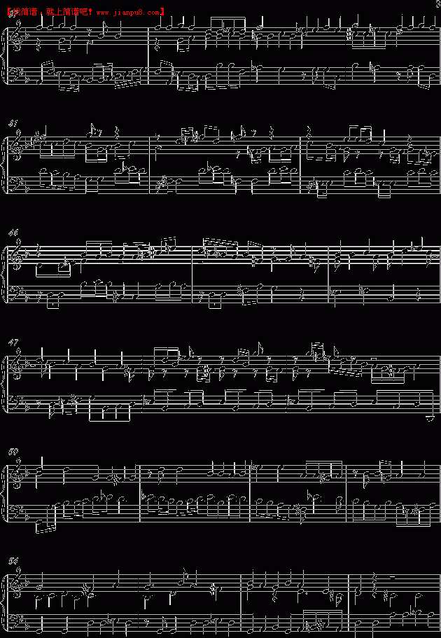 Lady GaGa Lady Gaga Fuga 钢琴谱pic3 www.jianpu8.cn