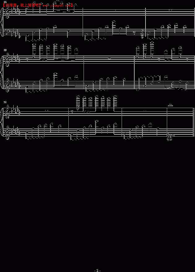 XiangYu 甜絲絲的夜 钢琴谱pic2 www.jianpu8.cn