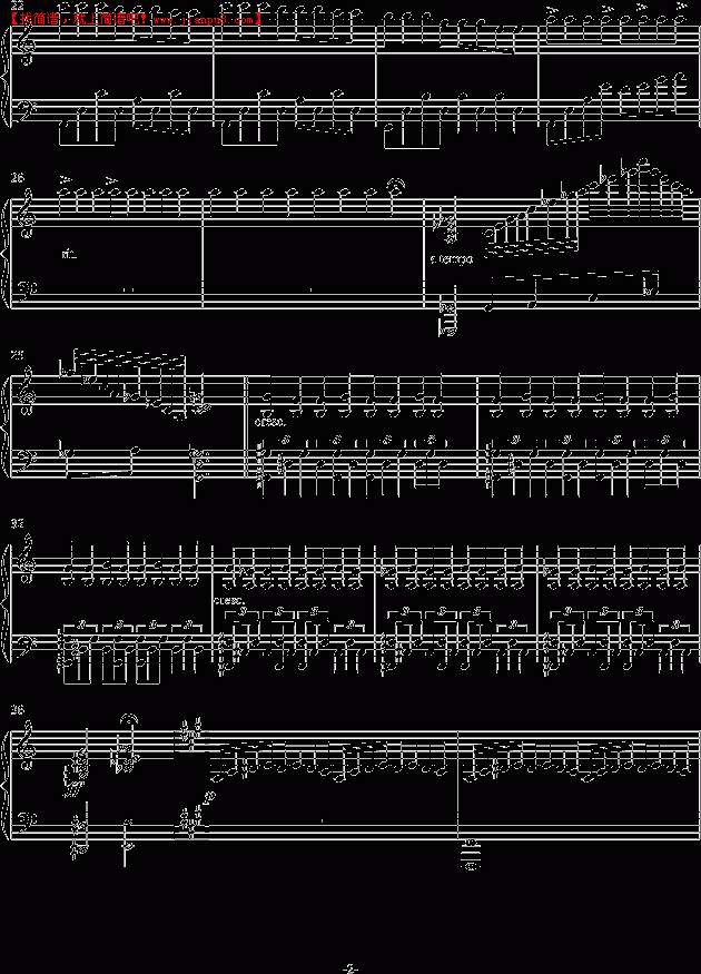 文武贝 地球的呼唤 钢琴谱pic2 www.jianpu8.cn