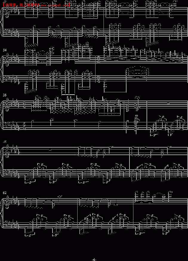 文武贝 地球的呼唤 钢琴谱pic4 www.jianpu8.cn