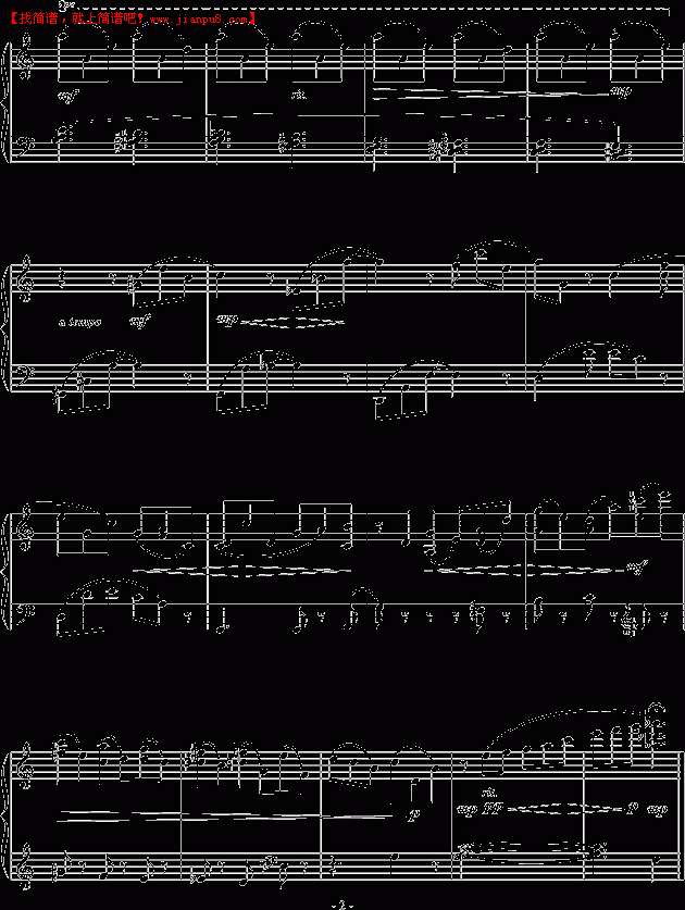 流行追梦人 时间的纺车 钢琴谱pic2 www.jianpu8.cn