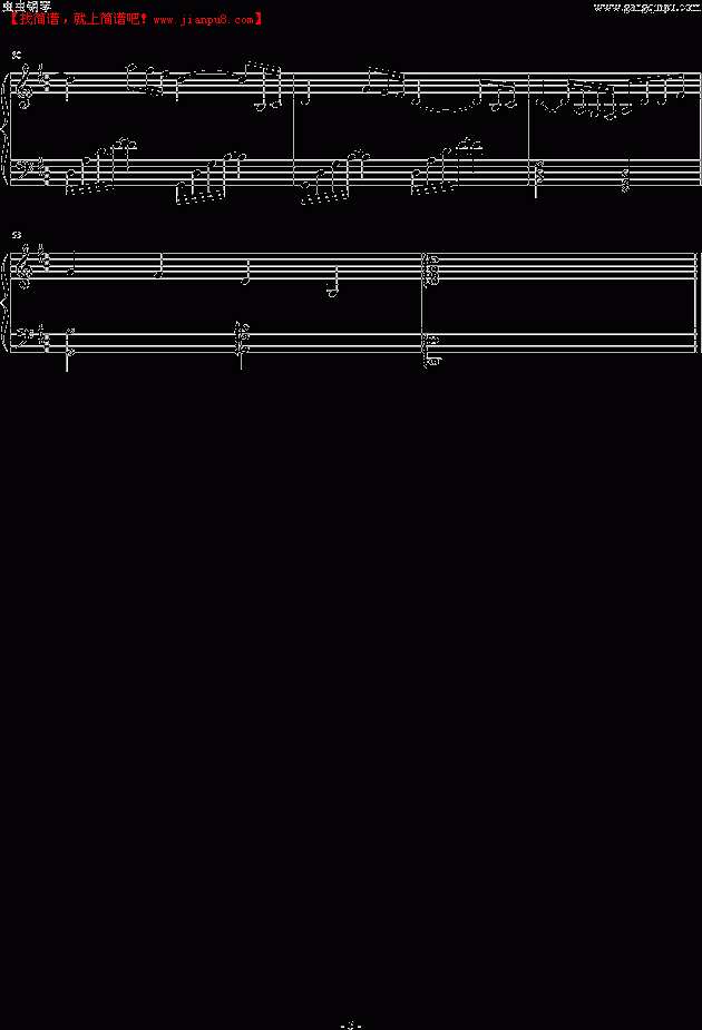 TINA 命运线 钢琴谱pic5 www.jianpu8.cn