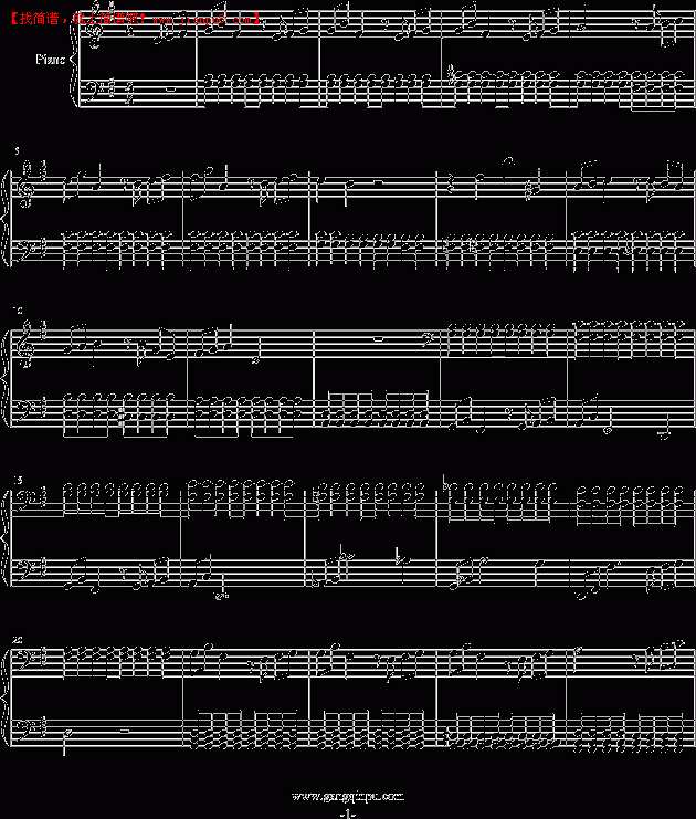 Antoniu 无比凹提 钢琴谱pic1 www.jianpu8.cn